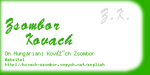 zsombor kovach business card